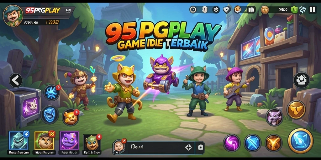 Tampilan gameplay <strong>95PGPLAY</strong> yang menenangkan dan penuh warna