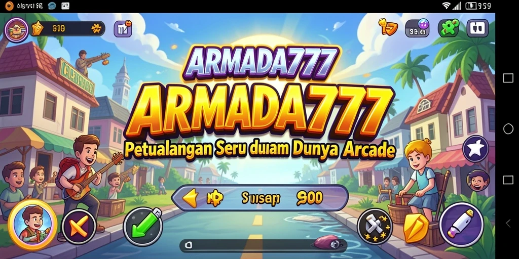 Tampilan gameplay seru dari <strong>ARMADA777</strong> yang penuh warna dan menegangkan.
