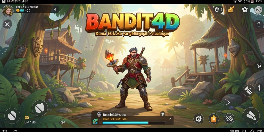 Tampilan gameplay mendebarkan di dunia terbuka BANDIT4D.
