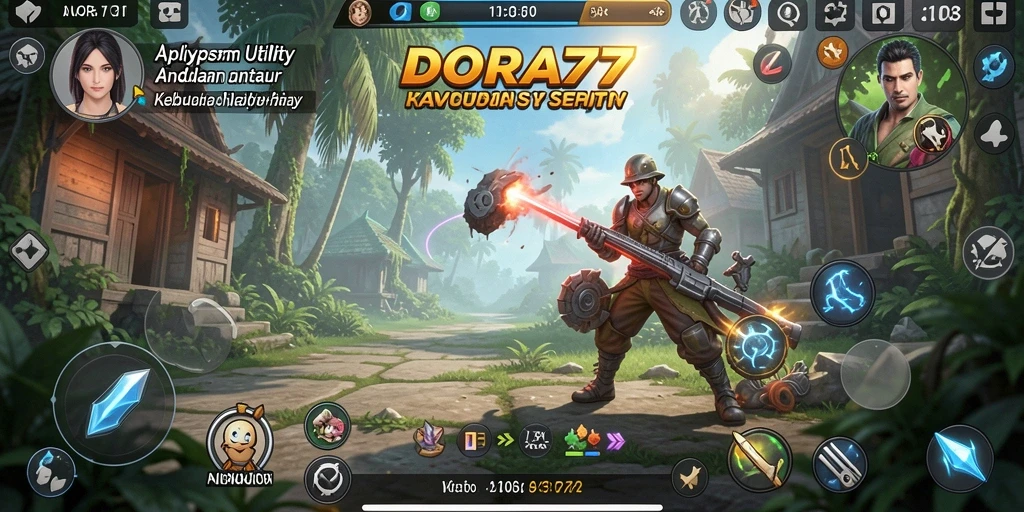 Tampilan antarmuka DORA77 yang sederhana dan fungsional.