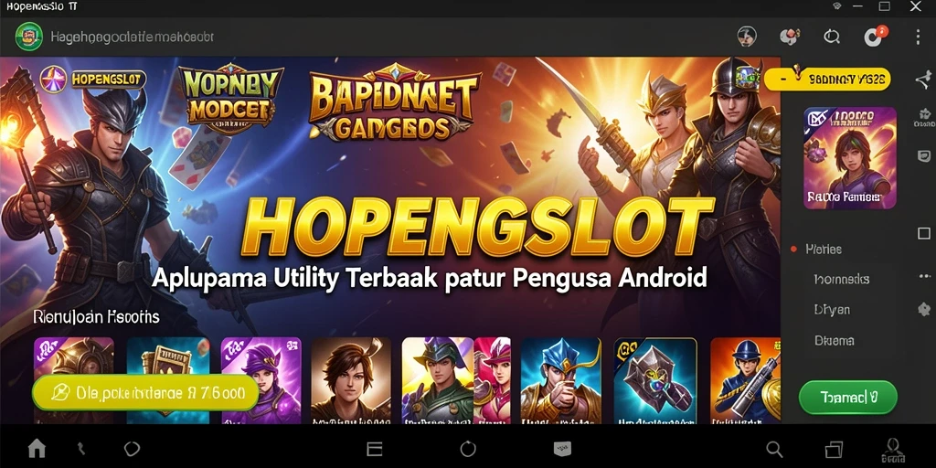 Tampilan antarmuka HOPENGSLOT yang user-friendly dan fungsional.