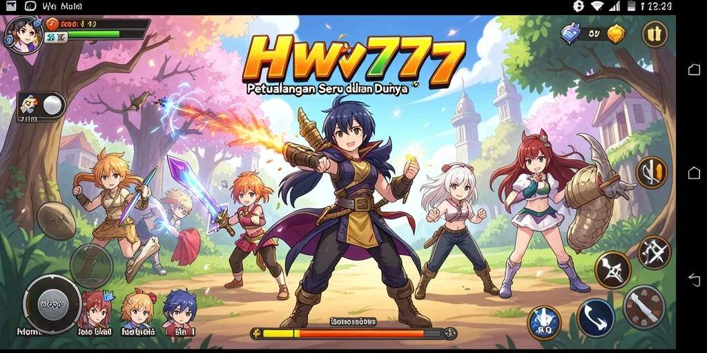 Tampilan menarik dari game Anime HW777 dengan aksi seru.
