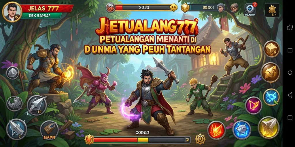 Screenshot JELAS777 menampilkan aksi seru dalam petualangan menantang.
