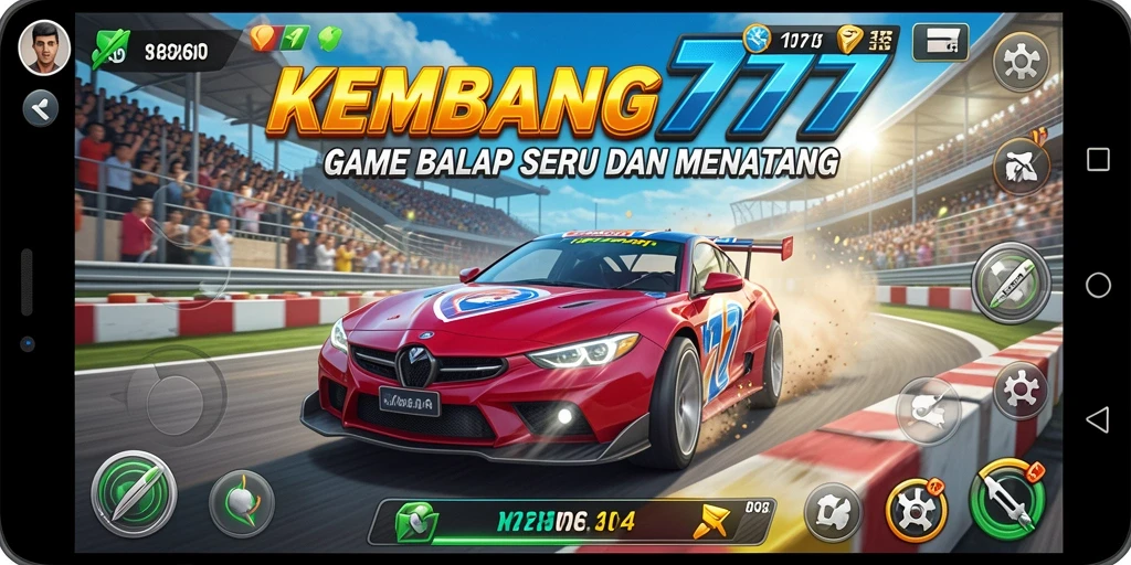 Tampilan menarik dari gameplay balapan KEMBANG777.