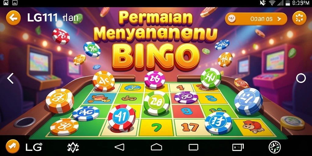 Tampilan gameplay seru Bingo di LG111 dengan kartu dan angka.
