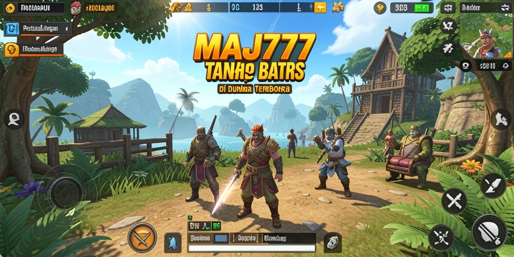Screenshot gameplay <strong>MAJ777</strong> yang menampilkan aksi eksplorasi dalam dunia terbuka.