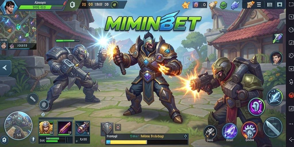 Tampilan gameplay seru dari MIMINBET yang penuh strategi.