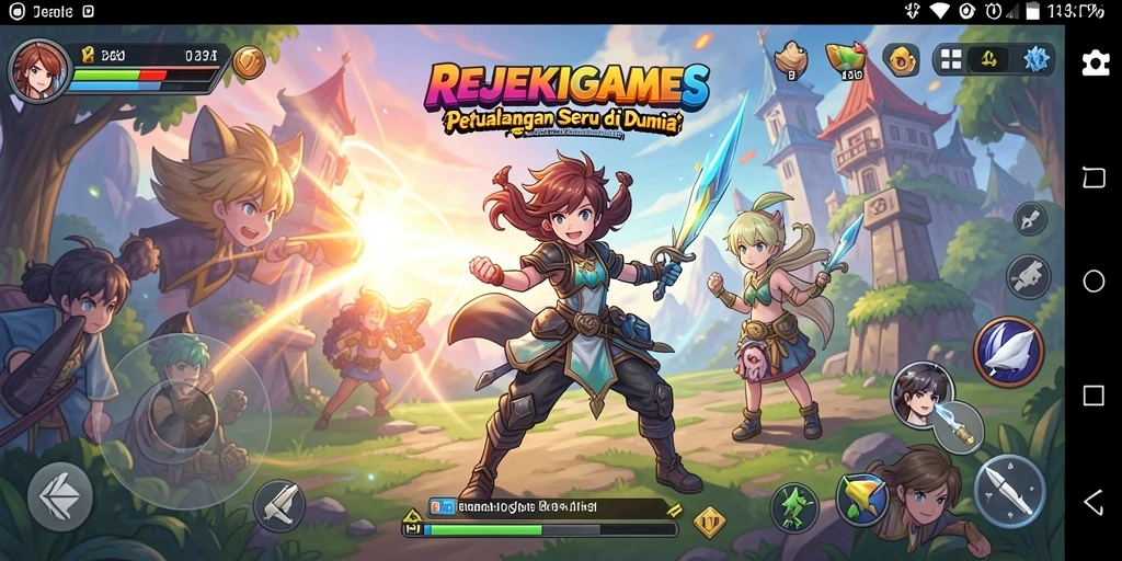Tampilan gameplay <strong>REJEKIGAMES</strong> yang menarik dan penuh warna.