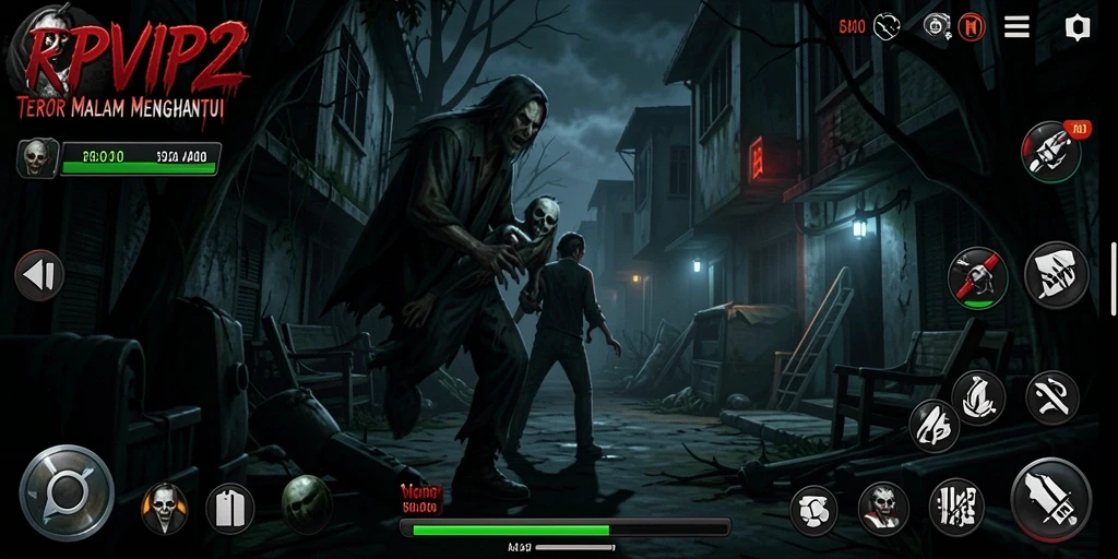 Screenshot menampilkan momen mencekam dalam gameplay RPVIP2.