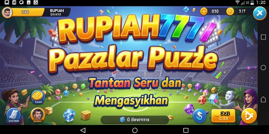 Tampilan gameplay seru dari RUPIAH777 dengan tantangan Puzzle yang menarik.