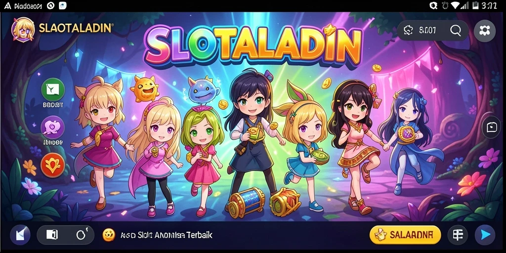 Tampilan gameplay seru dan karakter Anime menawan di SLOTALADIN.